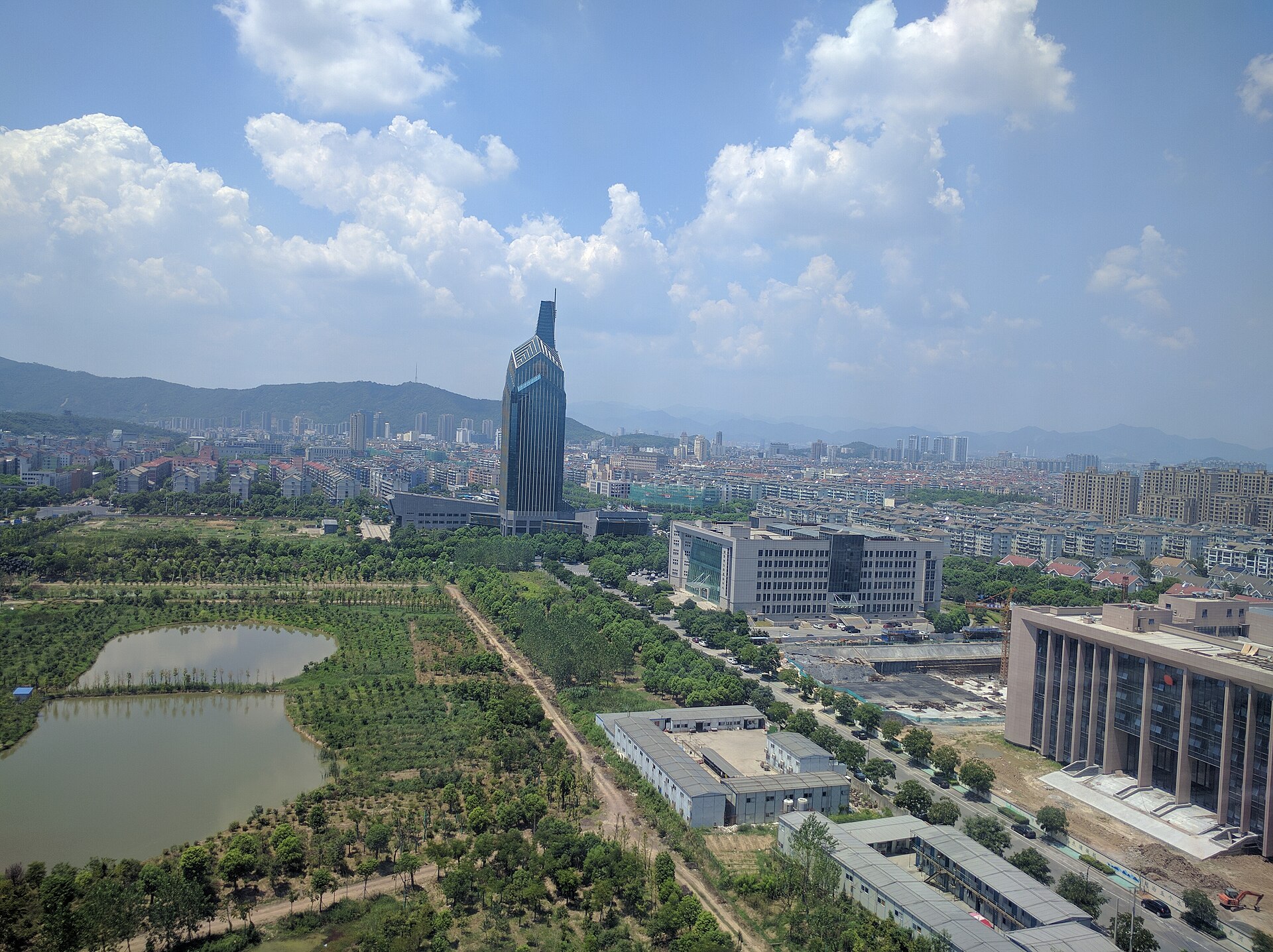 诸暨城市或区域风景
